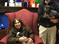 Dory (on lap)