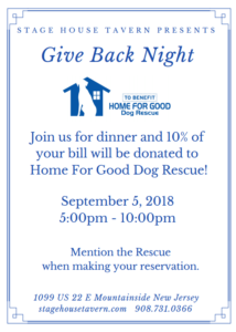 Give Back Night @ Stage House Tavern | Mountainside | New Jersey | United States