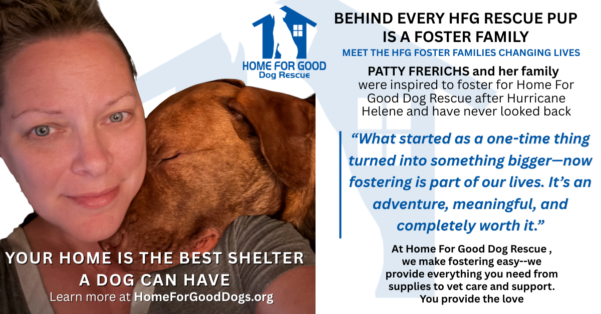Home for Good Foster Spotlight: Meet Patty Frerichs, Foster of the Month