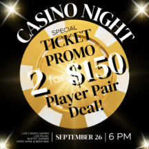 Casino Night Player Pair Event Poster